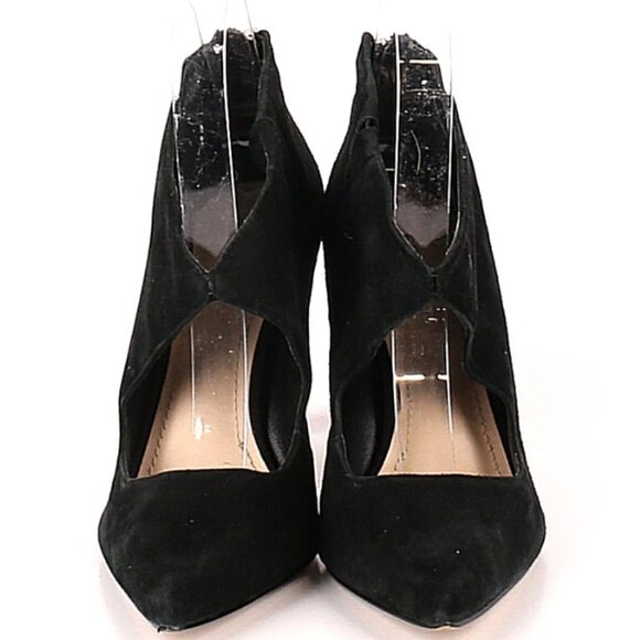 BCBG Pailie-X Black Hi heel stilleto pointed toe pump zip closure 6 - Picture 3 of 6